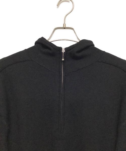 BURBERRY（バーバリー）BURBERRY (バーバリー) ウール ハーフジップセーター ブラック サイズ:Mの古着・服飾アイテム