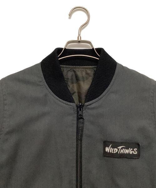 WILD THINGS（ワイルドシングス）WILD THINGS (ワイルドシングス) MA-1ジャケット グレー サイズ:SIZE ONEの古着・服飾アイテム