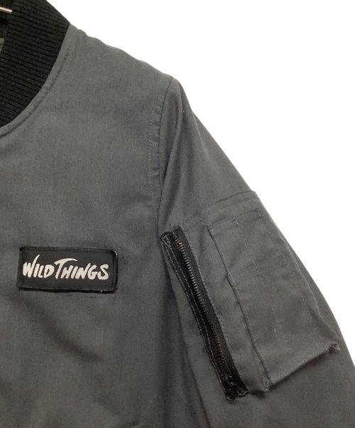 WILD THINGS（ワイルドシングス）WILD THINGS (ワイルドシングス) MA-1ジャケット グレー サイズ:SIZE ONEの古着・服飾アイテム
