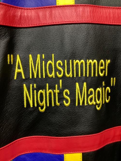 CROSS COLOURS（クロスカラーズ）CROSS COLOURS (クロスカラーズ) レザースタジャン ブラック×レッド サイズ:XLの古着・服飾アイテム