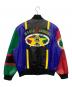 CROSS COLOURS (クロスカラーズ) レザースタジャン ブラック×レッド サイズ:XL：18000円