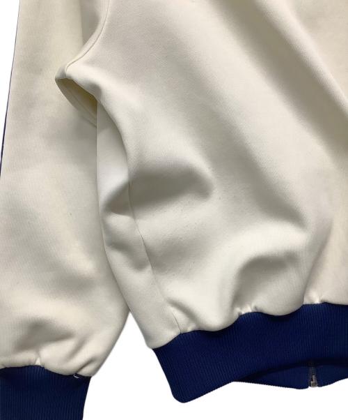 adidas（アディダス）adidas (アディダス) トラックジャケット　アディダス　デサント アイボリー×ブルー サイズ:3号の古着・服飾アイテム