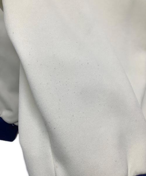 adidas（アディダス）adidas (アディダス) トラックジャケット　アディダス　デサント アイボリー×ブルー サイズ:3号の古着・服飾アイテム