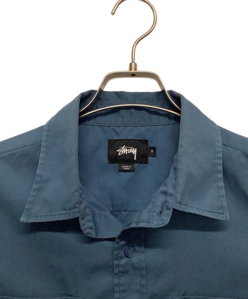 stussy（ステューシー）stussy (ステューシー) 半袖シャツ　stussy ブルー サイズ:Sサイズの古着・服飾アイテム