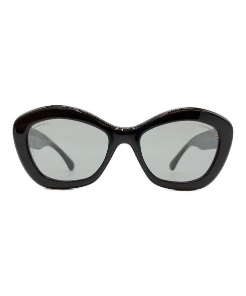 CHANEL（シャネル）CHANEL (シャネル) CHANEL　キャッツアイシェイプ ロゴ サングラス　サングラス ブラックの古着・服飾アイテム
