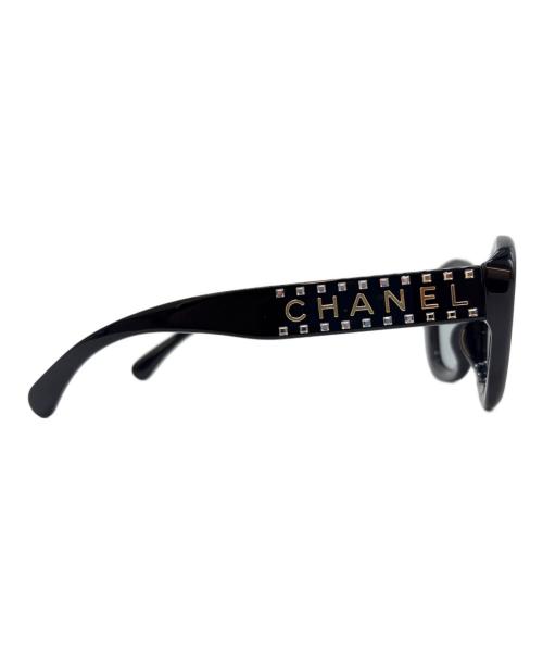 CHANEL（シャネル）CHANEL (シャネル) CHANEL　キャッツアイシェイプ ロゴ サングラス　サングラス ブラックの古着・服飾アイテム