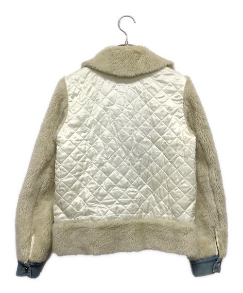 MM6 Maison Margiela（エムエムシックスメゾンマルジェラ）MM6 Maison Margiela (エムエムシックスメゾンマルジェラ) ボアジャケット アイボリー サイズ:36の古着・服飾アイテム