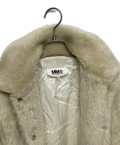 MM6 Maison Margiela（エムエムシックスメゾンマルジェラ）MM6 Maison Margiela (エムエムシックスメゾンマルジェラ) ボアジャケット アイボリー サイズ:36の古着・服飾アイテム