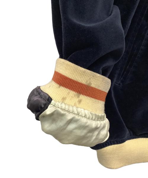 爆裂爛漫娘（バクレツランマンムスメ）爆裂爛漫娘 (バクレツランマンムスメ) スカジャン ネイビー×グレー サイズ:44の古着・服飾アイテム