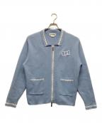 TTT MSWティー）の古着「ニットジャケット」｜ブルー