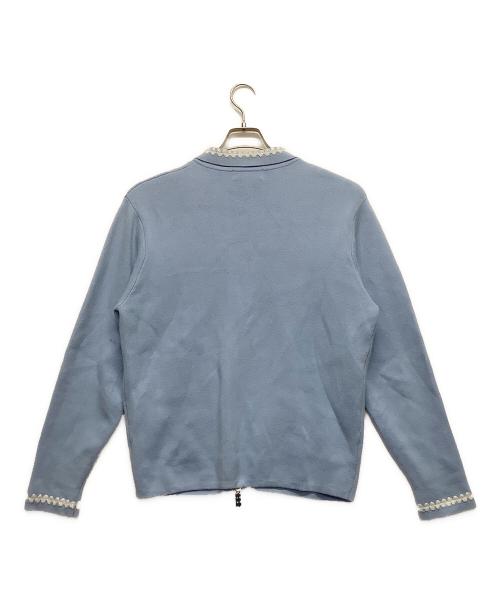 TTT MSW（ティー）TTT MSW (ティー) ニットジャケット ブルー サイズ:Mサイズの古着・服飾アイテム