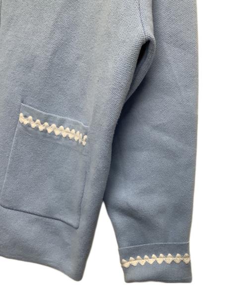 TTT MSW（ティー）TTT MSW (ティー) ニットジャケット ブルー サイズ:Mサイズの古着・服飾アイテム