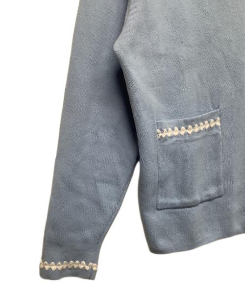 TTT MSW（ティー）TTT MSW (ティー) ニットジャケット ブルー サイズ:Mサイズの古着・服飾アイテム