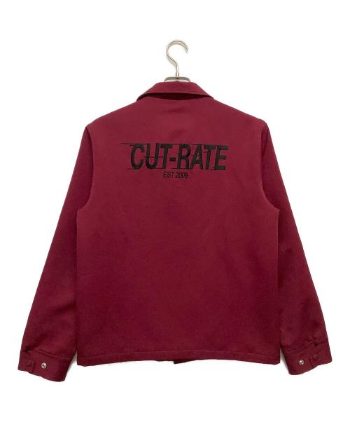 CUT-RATE（カットレイト）CUT-RATE (カットレイト) コーチジャケット ワインレッド サイズ:Sの古着・服飾アイテム