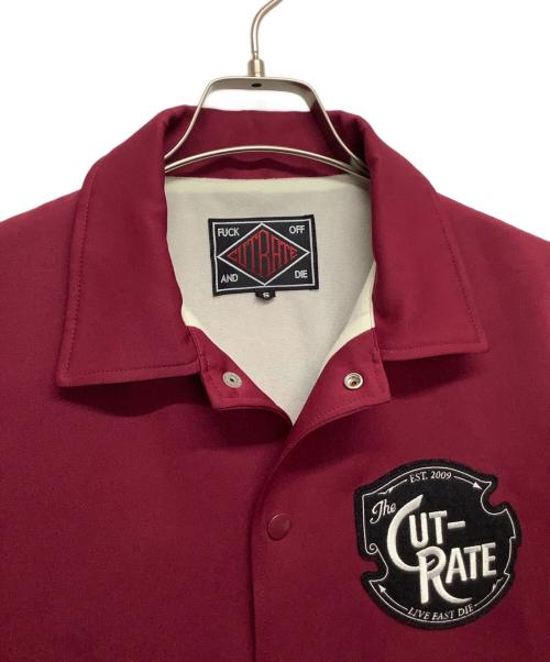 CUT-RATE（カットレイト）CUT-RATE (カットレイト) コーチジャケット ワインレッド サイズ:Sの古着・服飾アイテム