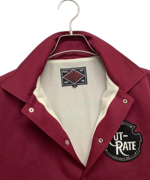 CUT-RATE（カットレイト）CUT-RATE (カットレイト) コーチジャケット ワインレッド サイズ:Sの古着・服飾アイテム