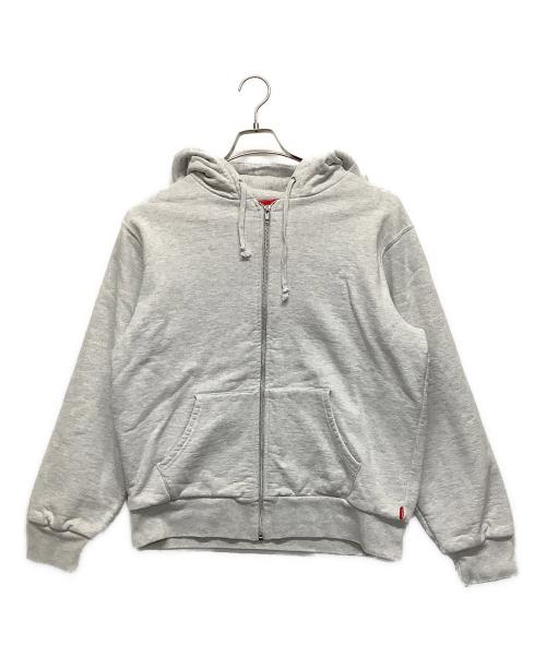 SUPREME（シュプリーム）Supreme (シュプリーム) Thermal Zip Up Sweatshirt グレー サイズ:Mの古着・服飾アイテム