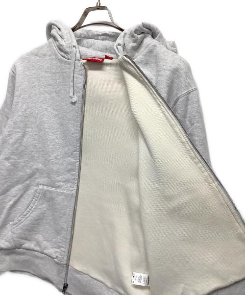 SUPREME（シュプリーム）Supreme (シュプリーム) Thermal Zip Up Sweatshirt グレー サイズ:Mの古着・服飾アイテム