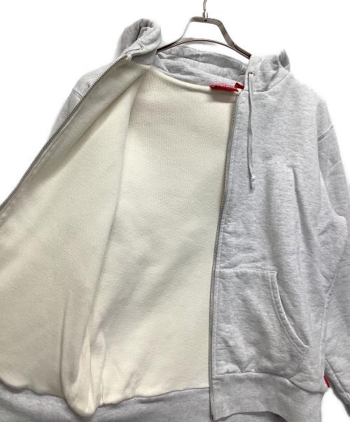 SUPREME（シュプリーム）Supreme (シュプリーム) Thermal Zip Up Sweatshirt グレー サイズ:Mの古着・服飾アイテム