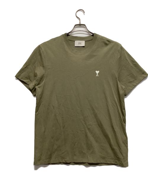 AMI PARIS（アミ パリス）AMI PARIS (アミ パリス) 半袖Tシャツ ベージュ サイズ:XLの古着・服飾アイテム