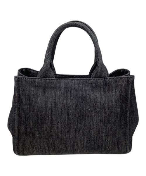 PRADA（プラダ）PRADA (プラダ) デニムロボットカナパハンドバッグ ブラックの古着・服飾アイテム