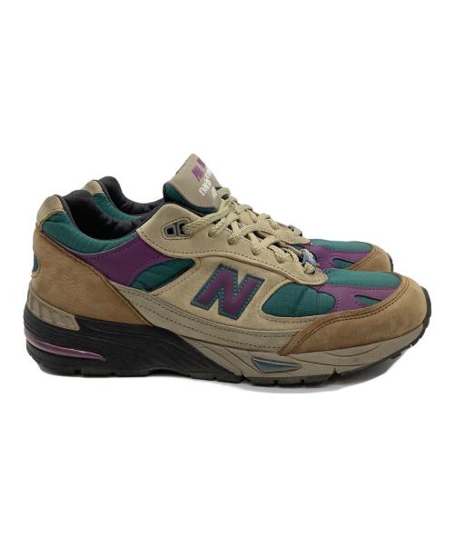 NEW BALANCE（ニューバランス）NEW BALANCE (ニューバランス) PALACE (パレス) スニーカー カーキ×グリーン×パープル サイズ:27cmの古着・服飾アイテム