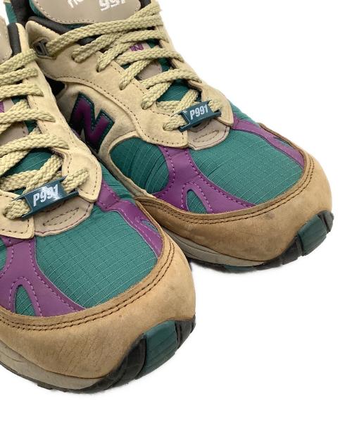 NEW BALANCE（ニューバランス）NEW BALANCE (ニューバランス) PALACE (パレス) スニーカー カーキ×グリーン×パープル サイズ:27cmの古着・服飾アイテム