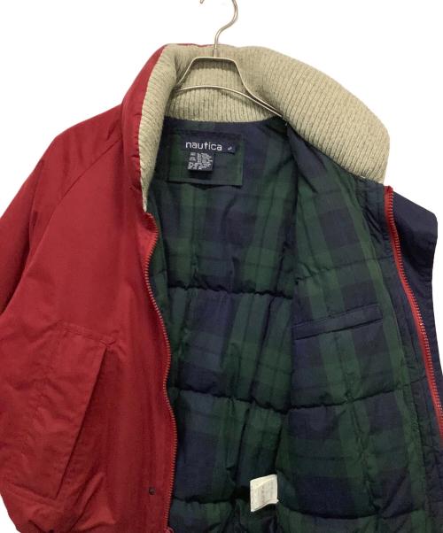 NAUTICA（ノーティカ）NAUTICA (ノーティカ) ダウンジャケット レッド サイズ:Sの古着・服飾アイテム