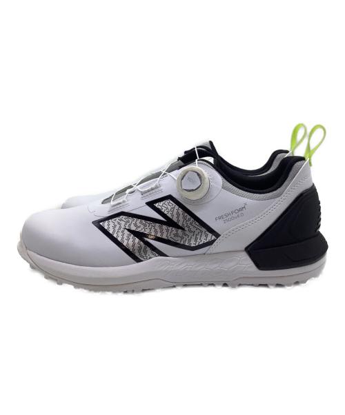 NEW BALANCE（ニューバランス）NEW BALANCE (ニューバランス) ゴルフシューズ ホワイト×ブラック サイズ:26cmの古着・服飾アイテム