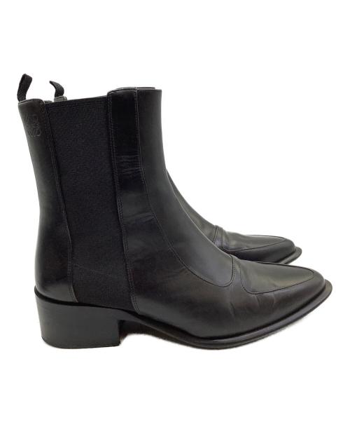 LOEWE（ロエベ）LOEWE (ロエベ) サイドゴアブーツ ブラック サイズ:36の古着・服飾アイテム