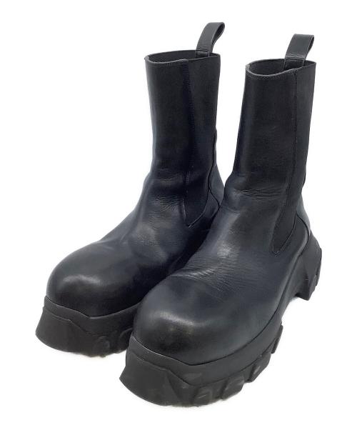 RICK OWENS（リックオウエンス）RICK OWENS (リックオウエンス) サイドゴアブーツ ブラック サイズ:43の古着・服飾アイテム