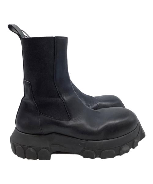 RICK OWENS（リックオウエンス）RICK OWENS (リックオウエンス) サイドゴアブーツ ブラック サイズ:43の古着・服飾アイテム