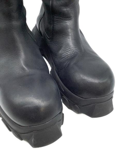 RICK OWENS（リックオウエンス）RICK OWENS (リックオウエンス) サイドゴアブーツ ブラック サイズ:43の古着・服飾アイテム