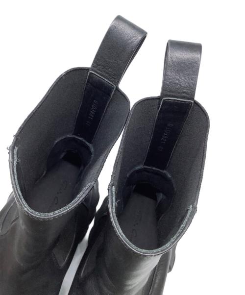 RICK OWENS（リックオウエンス）RICK OWENS (リックオウエンス) サイドゴアブーツ ブラック サイズ:43の古着・服飾アイテム