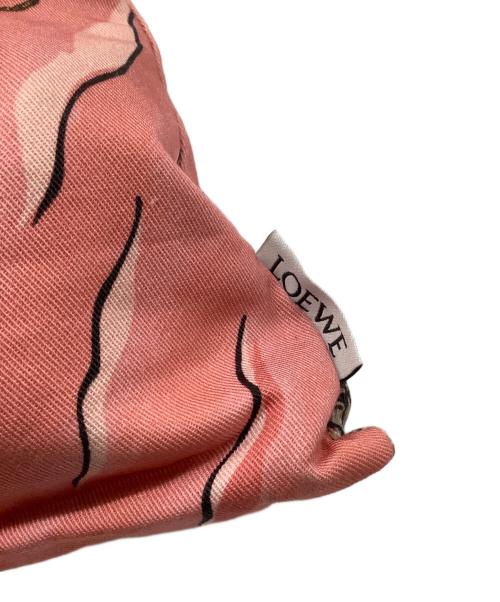 LOEWE（ロエベ）LOEWE (ロエベ) ドローストリングポーチ ピンクの古着・服飾アイテム