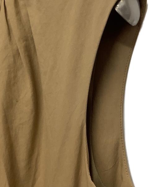 DRAWER（ドゥロワー）DRAWER (ドゥロワー) ノースリーブワンピース ブラウン サイズ:38の古着・服飾アイテム
