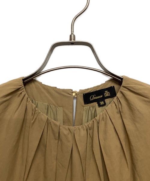 DRAWER（ドゥロワー）DRAWER (ドゥロワー) ノースリーブワンピース ブラウン サイズ:38の古着・服飾アイテム