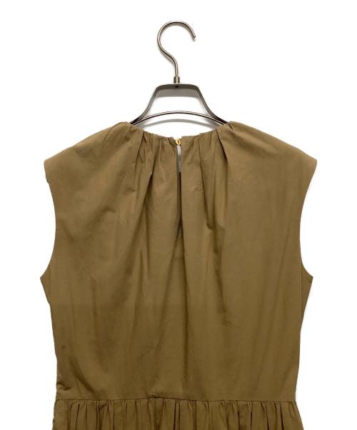 DRAWER（ドゥロワー）DRAWER (ドゥロワー) ノースリーブワンピース ブラウン サイズ:38の古着・服飾アイテム