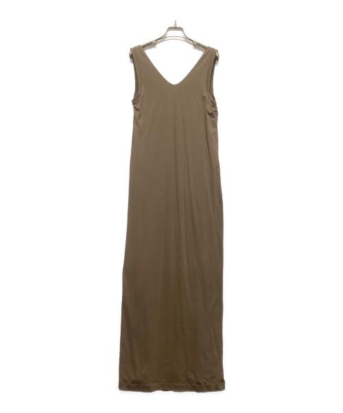 BRUNELLO CUCINELLI（ブルネロクチネリ）BRUNELLO CUCINELLI (ブルネロクチネリ) ノースリーブ・キャミソールワンピース ブラウン サイズ:Mの古着・服飾アイテム
