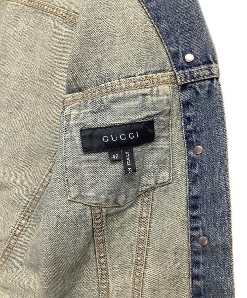 GUCCI（グッチ）GUCCI (グッチ) デニムジャケット インディゴ サイズ:Lの古着・服飾アイテム