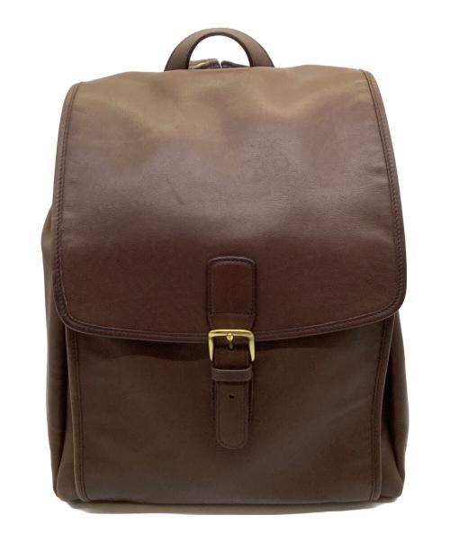 COACH（コーチ）COACH (コーチ) レザーバックパック ブラウンの古着・服飾アイテム