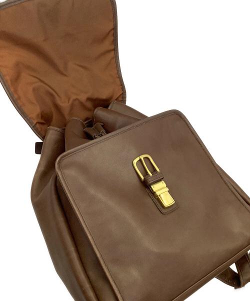 COACH（コーチ）COACH (コーチ) レザーバックパック ブラウンの古着・服飾アイテム