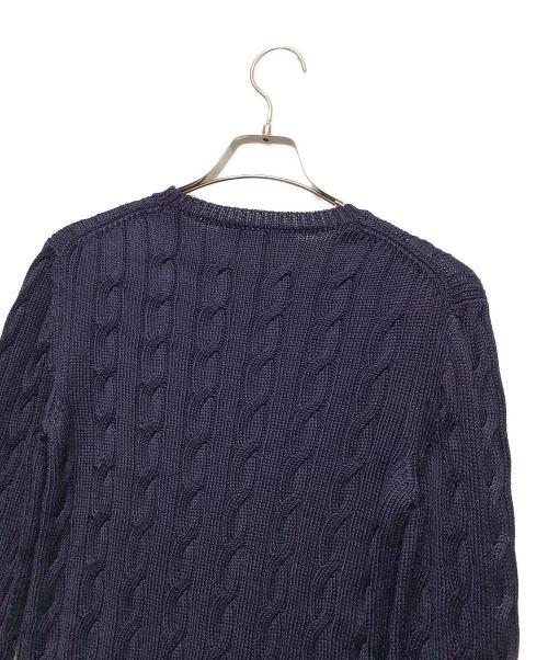 RALPH LAUREN（ラルフローレン）RALPH LAUREN (ラルフローレン) 厚手ニット ネイビー サイズ:Ｓの古着・服飾アイテム