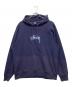 stussy（ステューシー）の古着「プルオーバーパーカー」｜ネイビー