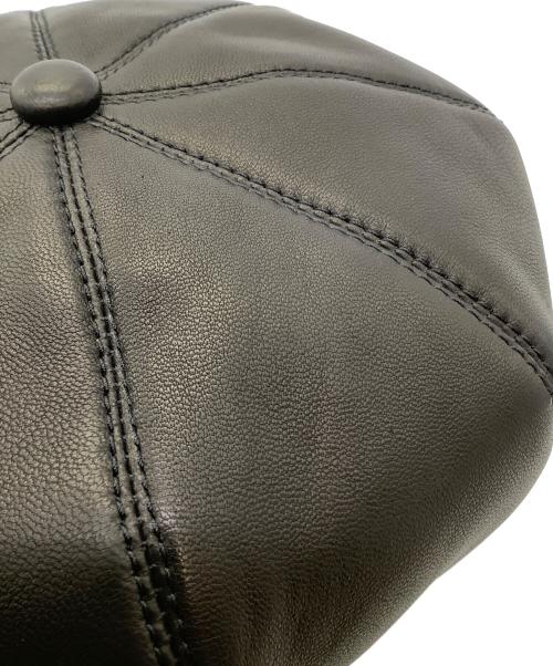 brunel&co（ブルーネル）brunel&co (ブルーネル) レザーベレー帽 ブラック サイズ:36の古着・服飾アイテム
