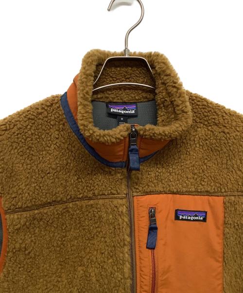 Patagonia（パタゴニア）Patagonia (パタゴニア) Classic Retro-X Vest ブラウン×オレンジ サイズ:Mの古着・服飾アイテム