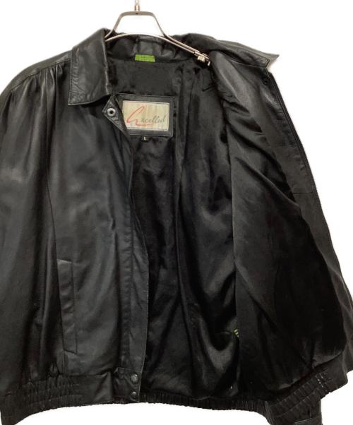 XCELLED（エクセルド）XCELLED (エクセルド) レザージャケット ブラック サイズ:Lの古着・服飾アイテム