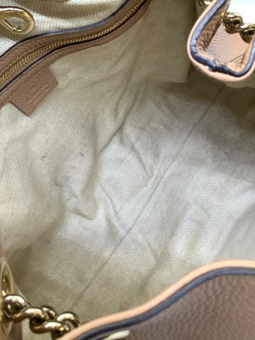 GUCCI（グッチ）GUCCI (グッチ) インターロッキングGチェーンショルダーバッグ ベージュの古着・服飾アイテム
