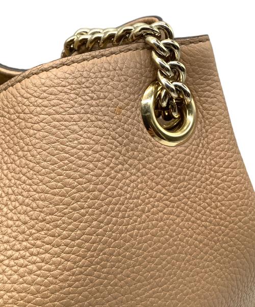 GUCCI（グッチ）GUCCI (グッチ) インターロッキングGチェーンショルダーバッグ ベージュの古着・服飾アイテム