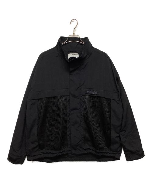 Columbia（コロンビア）Columbia (コロンビア) スタンドカラーナイロンジャケット ブラック サイズ:XLの古着・服飾アイテム